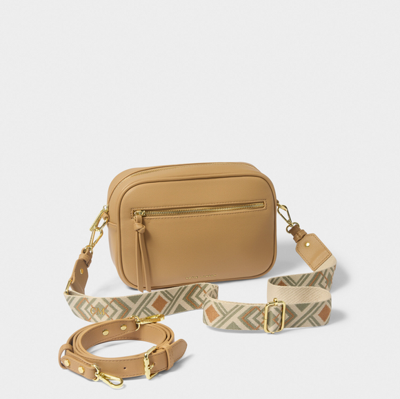 Hallie Crossbody in Camel