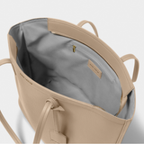 Travel Tote Bag in Light Taupe