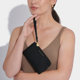 Small Wristlet Pouch in Black