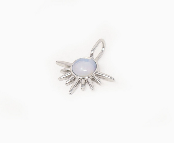 Solstice Charm in Moonstone | Silver