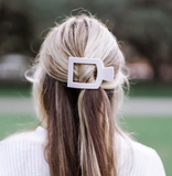 Toasted Medium Flat Square Hair Clip