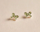 Bow Trio Gold Dipped Stud Earrings | Gold