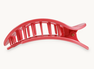 Calming Coral Medium Flat Round Hair Clip