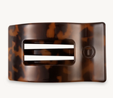 Tortoise Medium Flat Rectangle Hair Clip