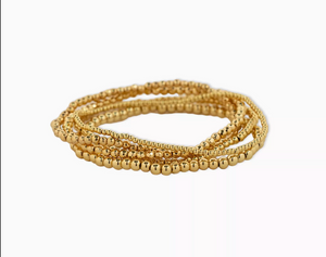 Gold Ball Bead Bracelets