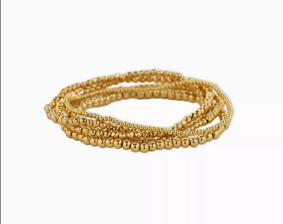 Gold Ball Bead Bracelets
