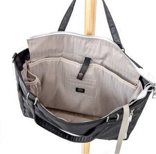Nina Nylon Tote Bag | Black