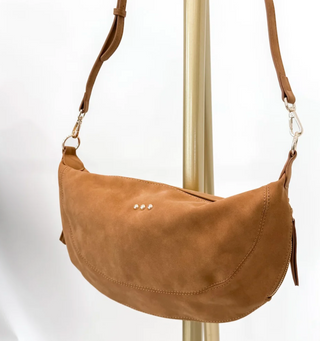 Netty Nubuck Crossbody | Camel