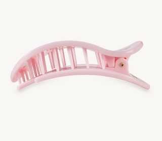 Pink Ribbon Power Medium Flat Round Hair Clip
