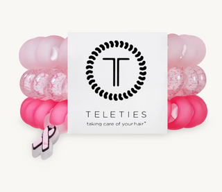 Pink Ribbon Power Large Hair Ties