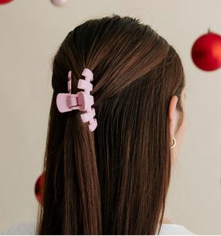 Classic Merry Pinkmas Small Hair Clip