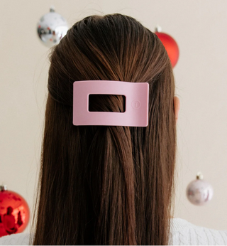 Merry Pinkmas Medium Flat Rectangle Hair Clip
