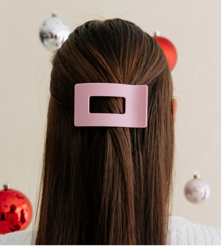 Merry Pinkmas Small Flat Rectangle Hair Clip