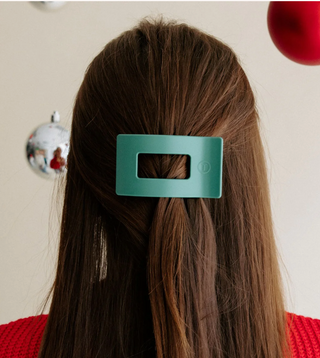 Fir Real Small Flat Rectangle Hair Clip