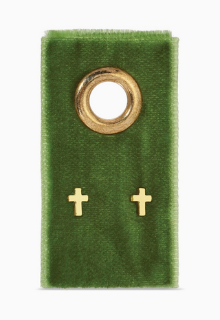 Small Cross Studs | Gold