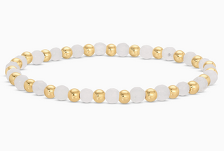 Stretch Stone & Bead Bracelet