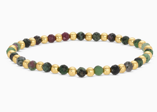 Stretch Stone & Bead Bracelet | Multi