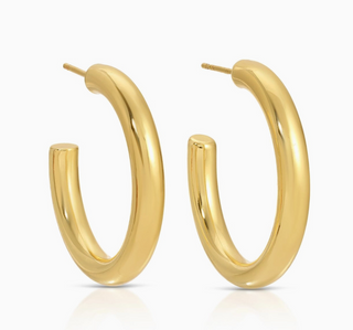 Perfect Hoop Earrings | Gold, Medium