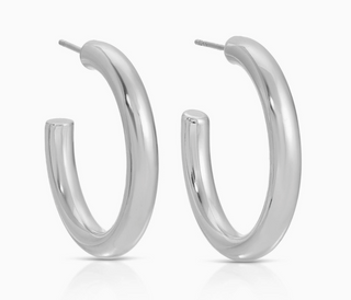 Perfect Hoop Earrings | Silver, Medium