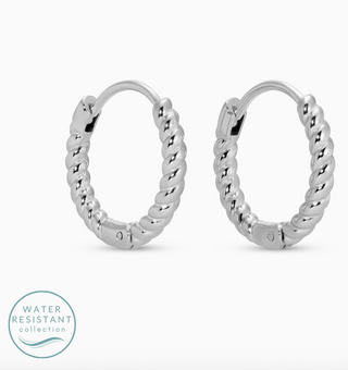 Twist Huggies | Silver