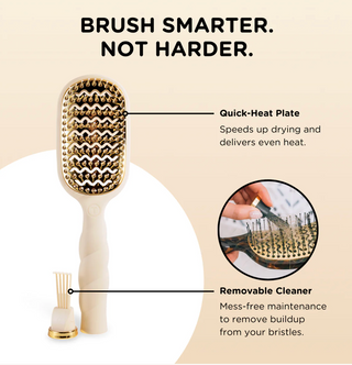 Vented Hair Brush - Tan
