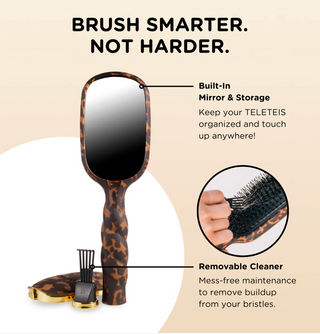Boar Bristle Hair Brush - Tortoise