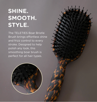 Boar Bristle Hair Brush - Tortoise