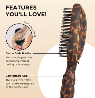 Detangler Hair Brush for Thick Hair – Tortoise