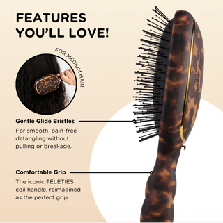 Detangler Hair Brush for Medium Hair – Tortoise