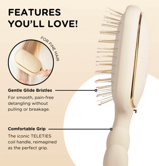 Detangler Hair Brush for Fine Hair – Tan