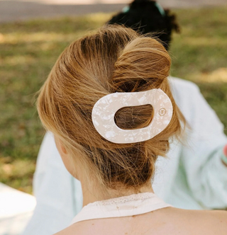 Soft Surf Large Flat Round Hair Clip