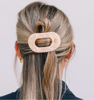 Soft Surf Small Flat Round Hair Clip
