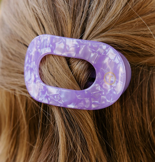 Lavender Mist Medium Flat Round Hair Clip