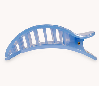 Blue Lagoon Small Flat Round Hair Clip