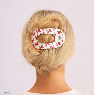 Minnie Mouse Loves Her Bows! Large Flat Round Hair Clip