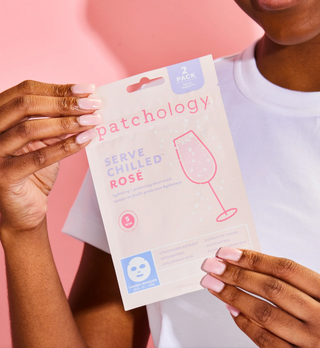 Served Chilled Rosé Sheet Masque - 2 Pack Resealable × 3