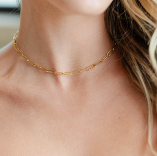 Chic Paperclip Collar Necklace