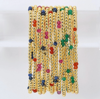 3mm Stone Accented Stretch Bracelets