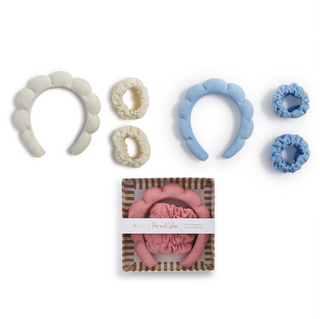 Prep and Glow Spa Bubble Headband and Wristband
