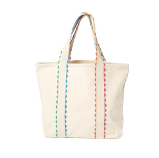 Bright Side Colorful Ric Rac Trim Tote