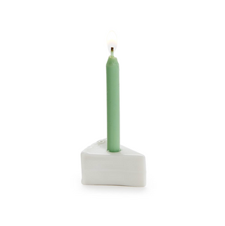 May All Your Wishes Come True Slice of Cake with Candle in Gift Box