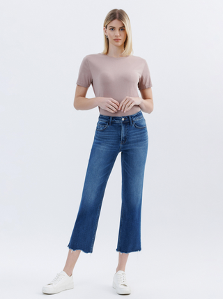 Victoria Crop Straight Jeans