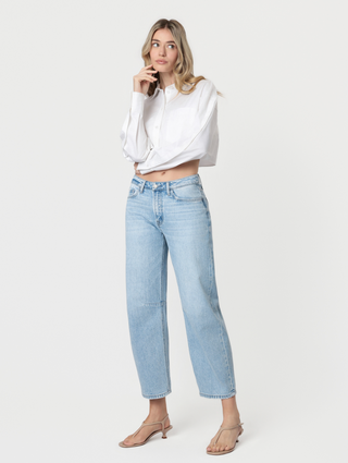 Kate Light Wash Barrel Jeans