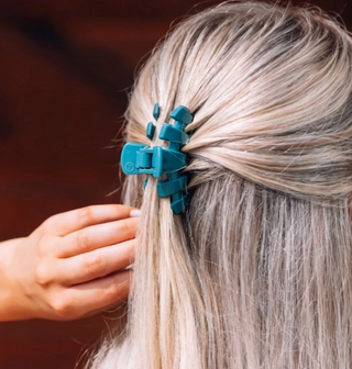 Classic Teal With It Small Claw Clip