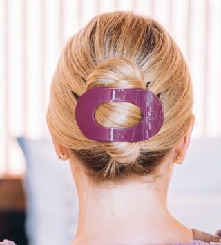 Mulberry Large Flat Round Hair Clip