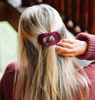 Mulberry Small Flat Round Hair Clip