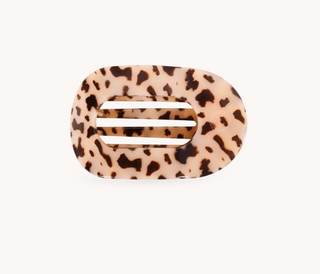 Blonde Tortoise Tiny Flat Round Clip