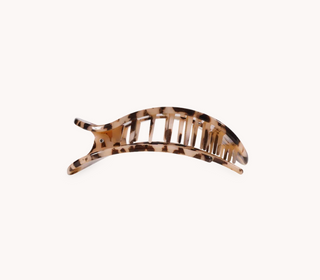 Blonde Tortoise Tiny Flat Round Clip