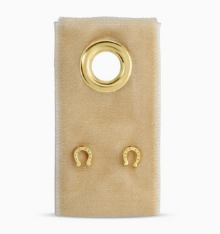 Minimalist Horseshoe Studs | Gold