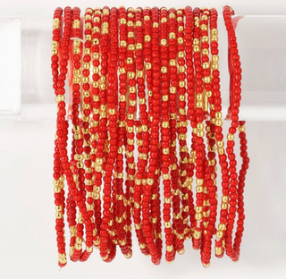 Stretch Seed Bead Solid Game Day Bracelets